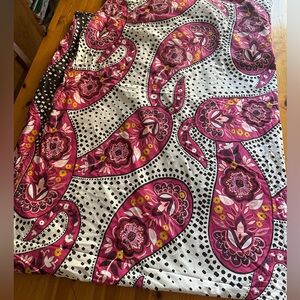 Pottery Barn Teen Retro Paisley Cotton Duvet Cover Multi Twin Size EUC Fuschia